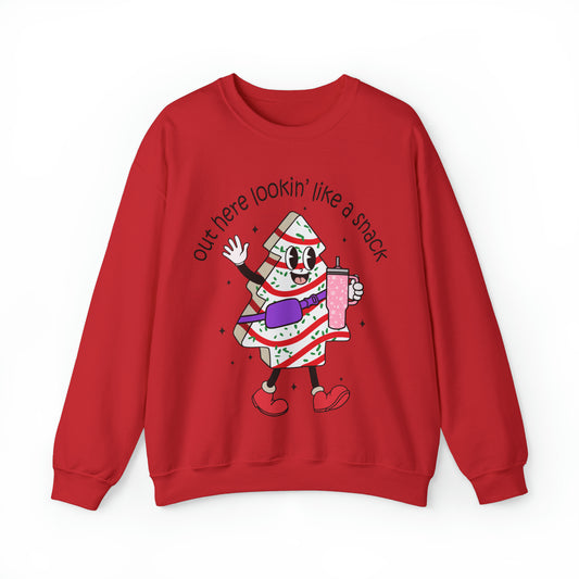 Christmas Crewneck Lookin Like A Snack, Christmas Little Debbie Crewneck, Basic Little Debbie Stanley Cup Fanny Pack