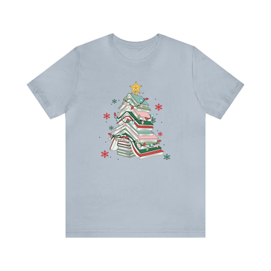 Christmas Tree Book T-Shirt, Book Christmas Tree Shirt, Book Lover Christmas Tree T-Shirt, Reader Christmas Tree