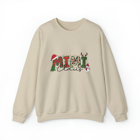 Mimi Claus Sweatshirt, Mimi Claus Christmas Crewneck, Grandma Inspired Sweatshirt