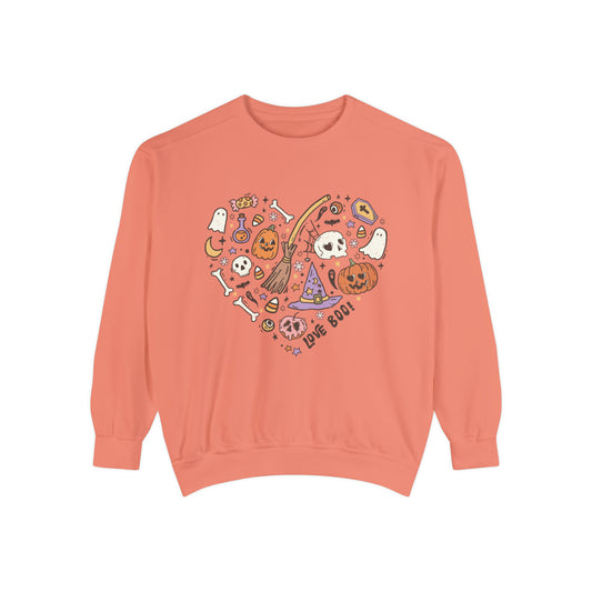 Halloween Themed Heart Sweatshirt, Fall Inspired Sweatshirt, Comfort Colors Crewneck, Fall Heart