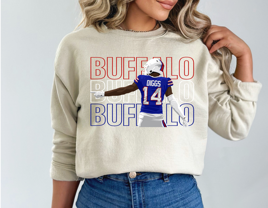 Buffalo Bills Crewneck, Buffalo Diggs Crew