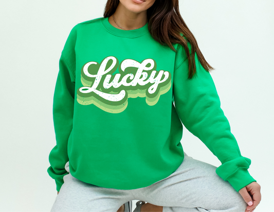 Lucky Shamrock Sweatshirt, St. Patrick's Day Crew