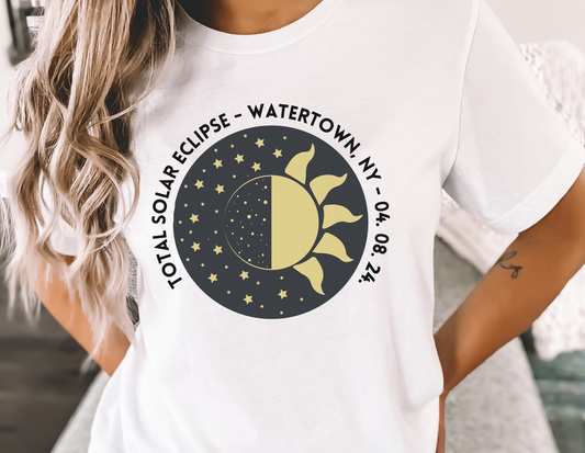 Total Solar Eclipse Starry Watertown Tee