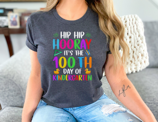 100th Day Of School Kindergarten T-Shirt, 100th Day Teacher Shirt